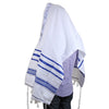 Petit Tallit Acrylique - Bleu et Argent